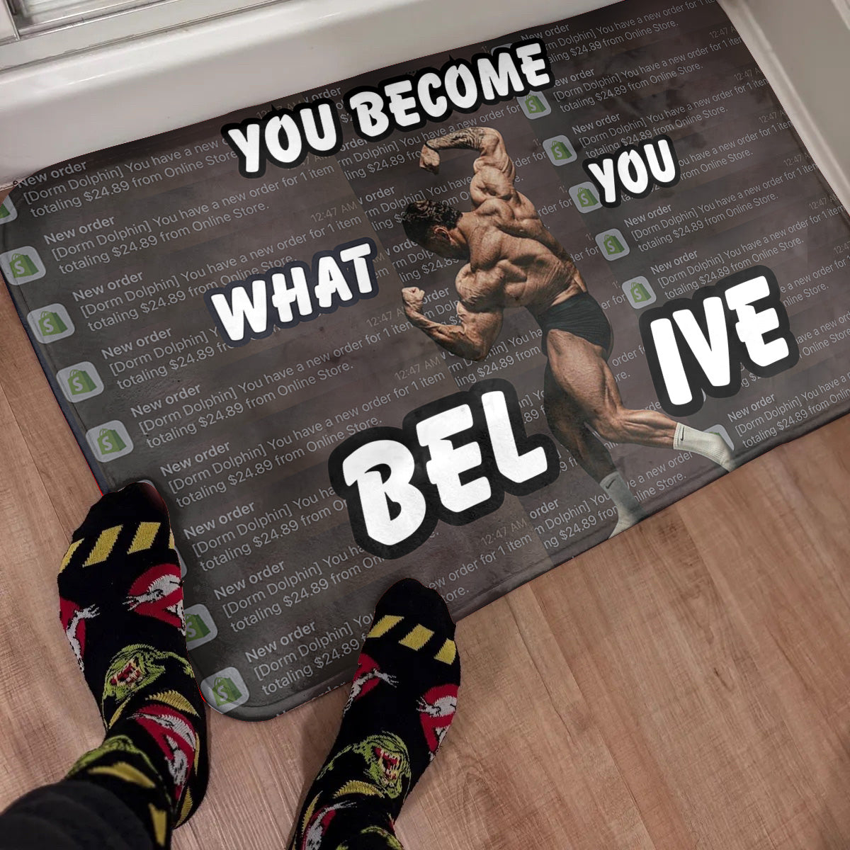 CBUM Motivational Rug | CBum Gym Floor Mat