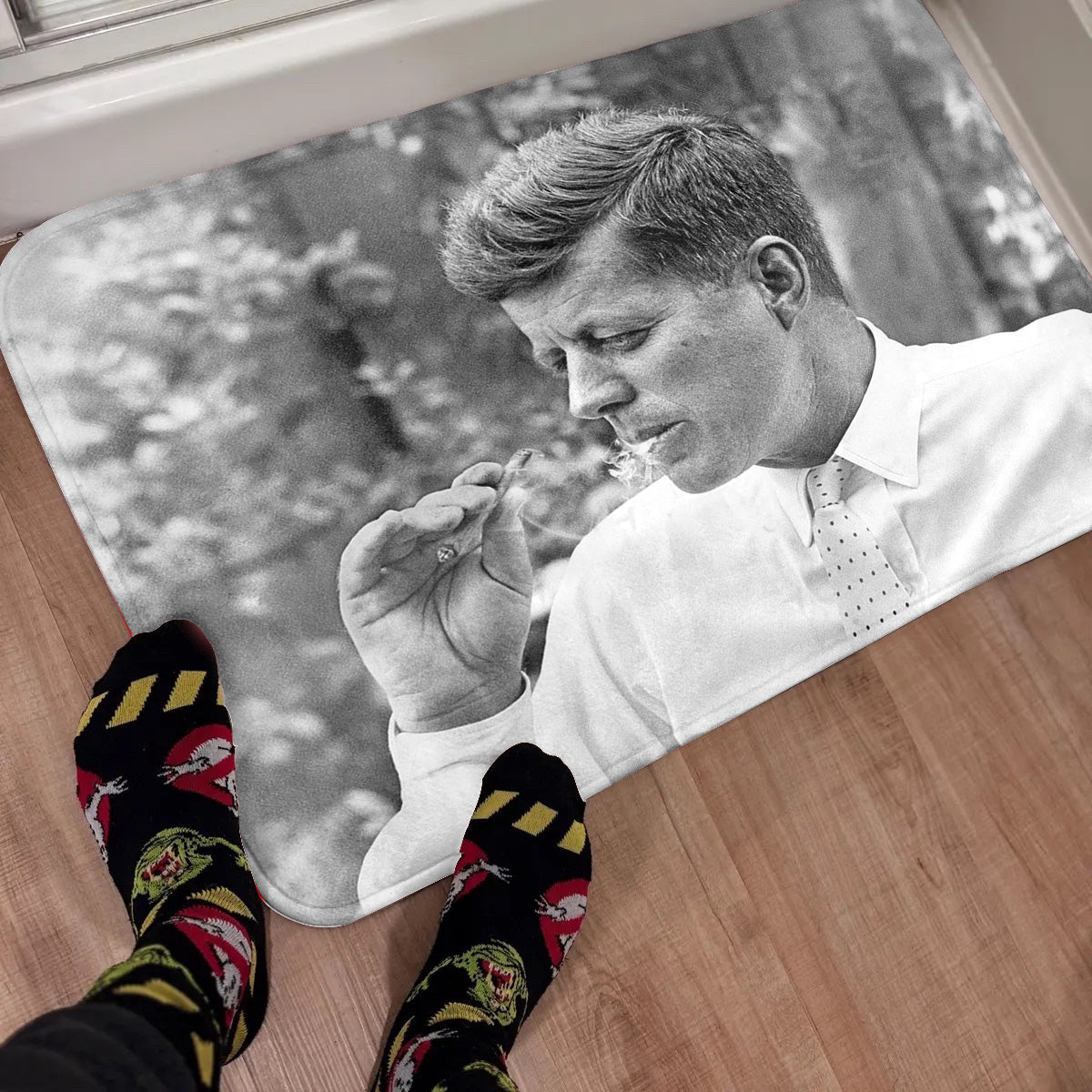 JFK Smoking Rug