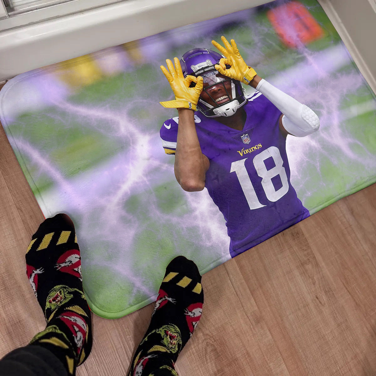Justin Jefferson Griddy Rug