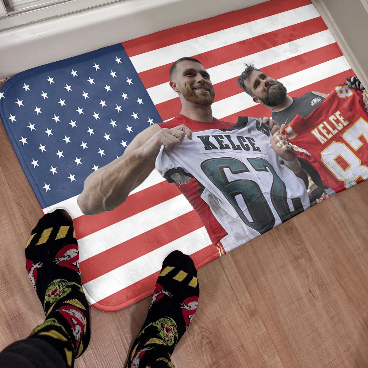 Kelce Brothers American Rug