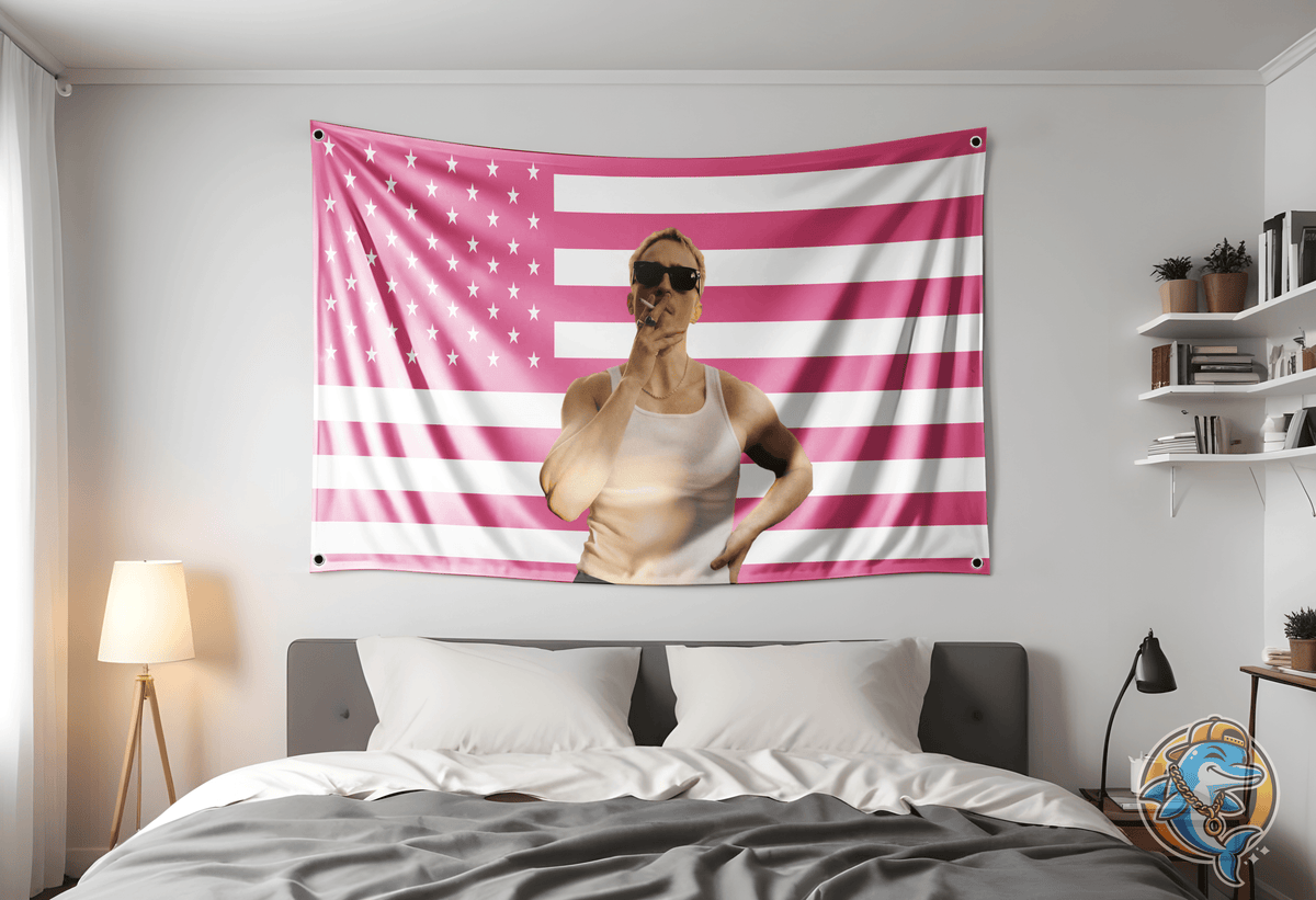 Drew Starkey Flag Hung Up