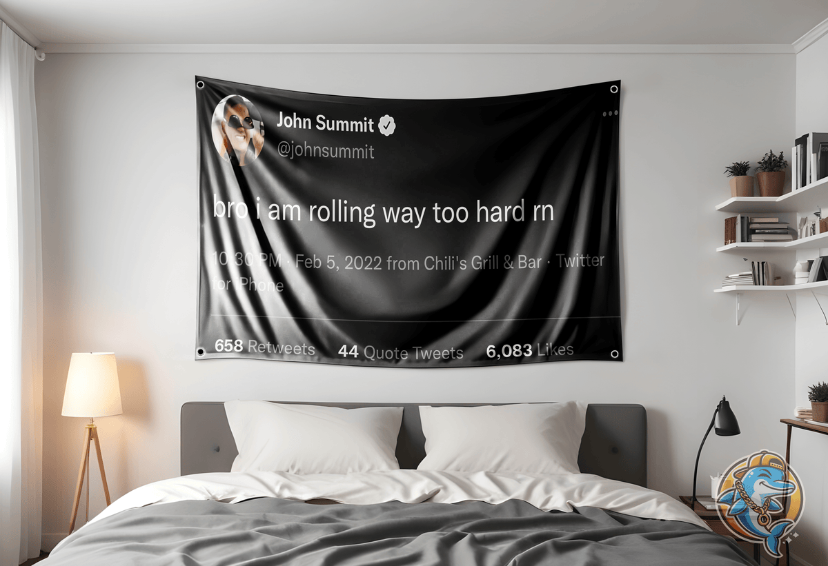 John Summit Concert Festival Flag Hung Up