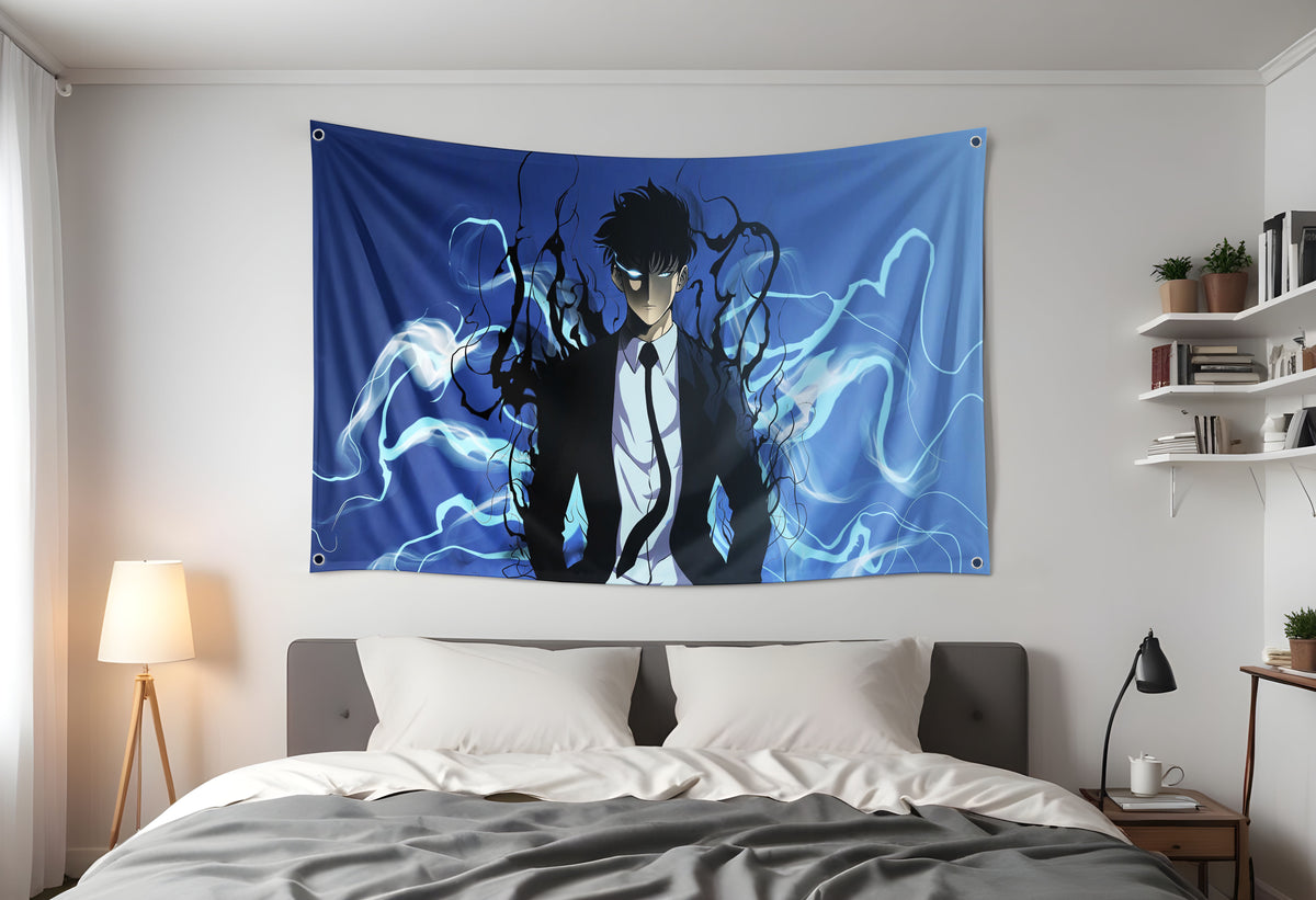 Sung Jin-woo Solo Leveling Flag 3x5ft