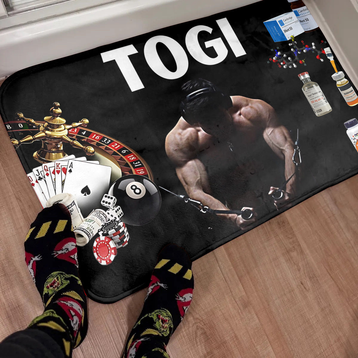 Gambling n Roids Rug