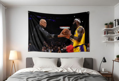 LeBron James Flag | Scoring King James Flag | Lebron College Dorm Room Tapestry