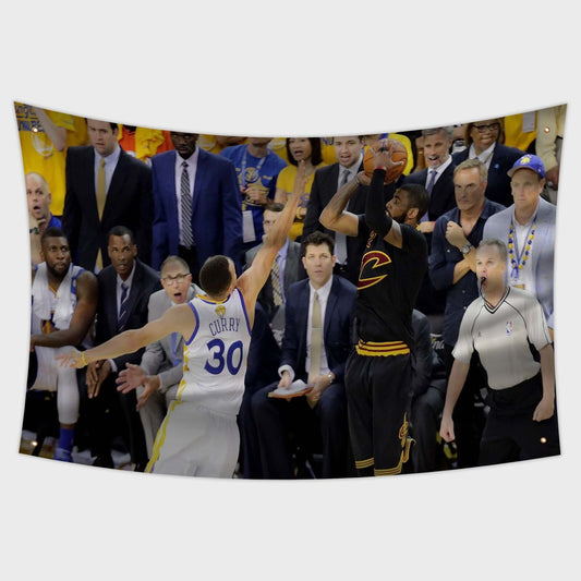 Kyrie Irving's "The Shot" Flag | Custom 3x5 Feet NBA Tapestry Design