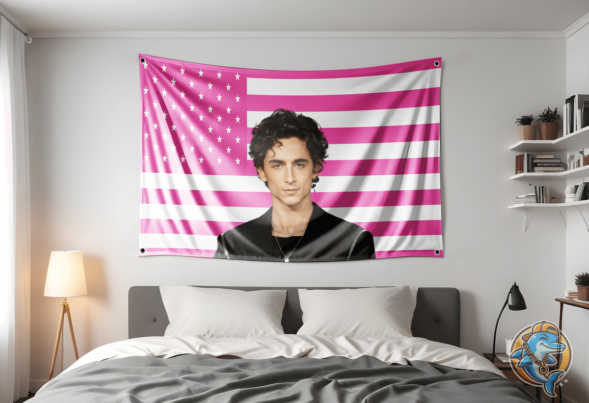 Timothée Chalamet Flag  Hot Sexy Tapestry 3x5ft For Dorm Rooms