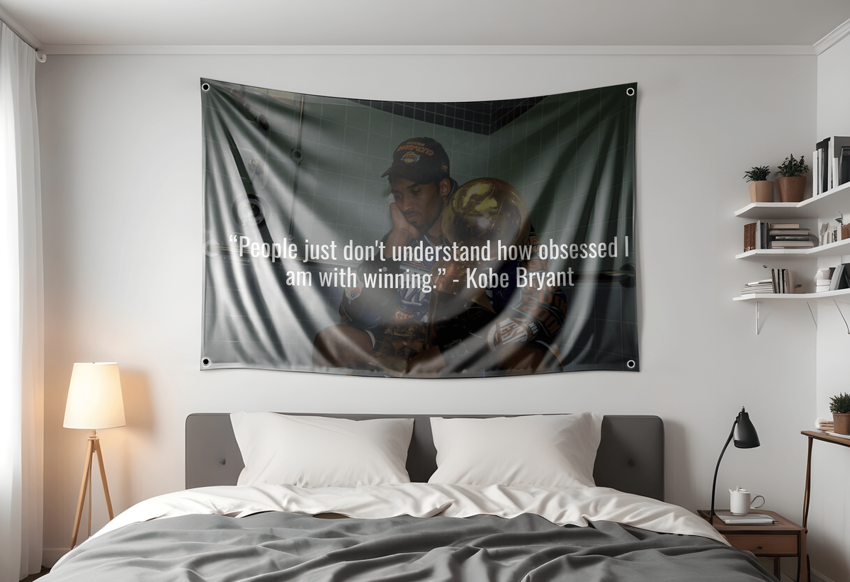 Kobe Bryant Quote Flag | Custom 3x5 Feet Sports Tapestry Design