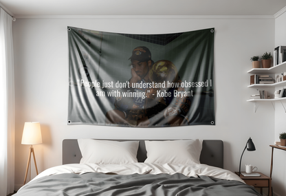 Kobe Bryant Quote Flag | Custom 3x5 Feet Sports Tapestry Design