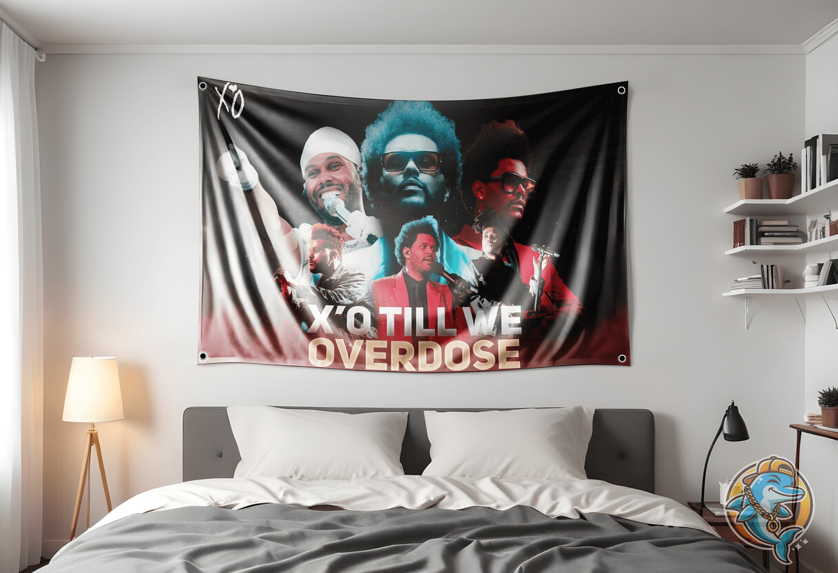 The Weeknd Flag | Custom 3x5 Feet Music Tapestry Design