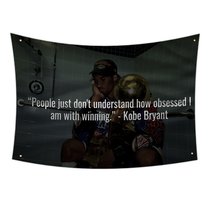 Kobe Bryant Quote Flag | Custom 3x5 Feet Sports Tapestry Design