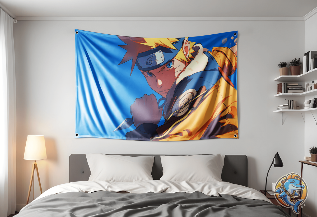 Naruto Uzamaki Flag 3x5ft Anime Flag Tapestry