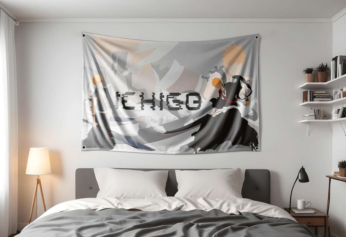 Ichigo Bleach Flag 3x5ft Anime Flag Tapestry