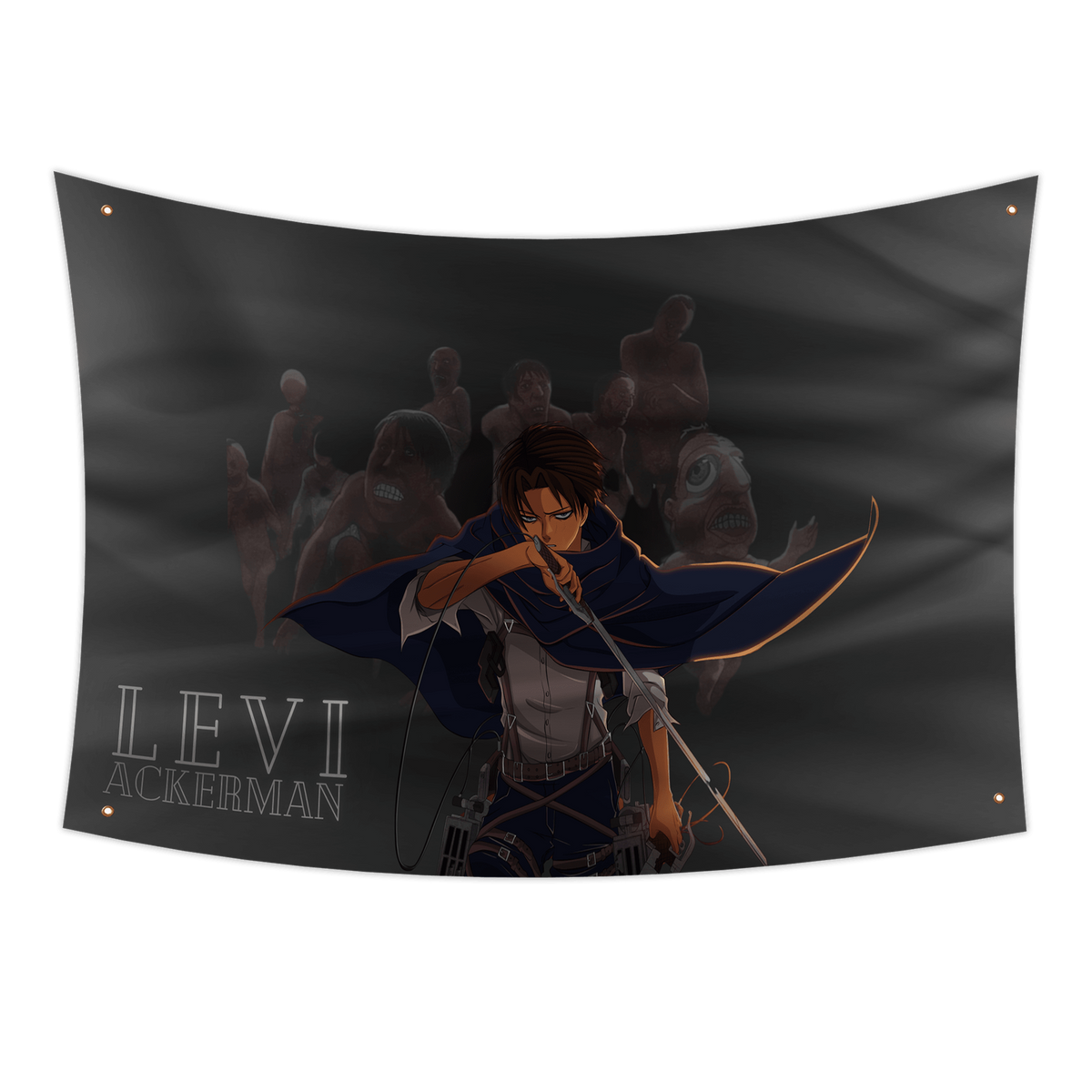 Levi Ackerman Attack on Titan Flag 3x5ft Anime Flag Tapestry