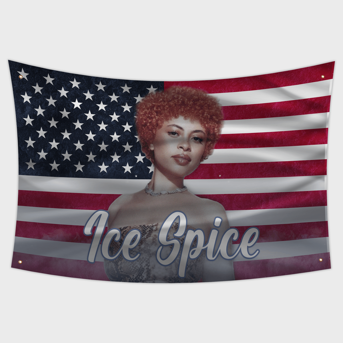 Ice Rapper Spice Flag 3x5ft Funny Banner For American Flag Room 90cm*150cm