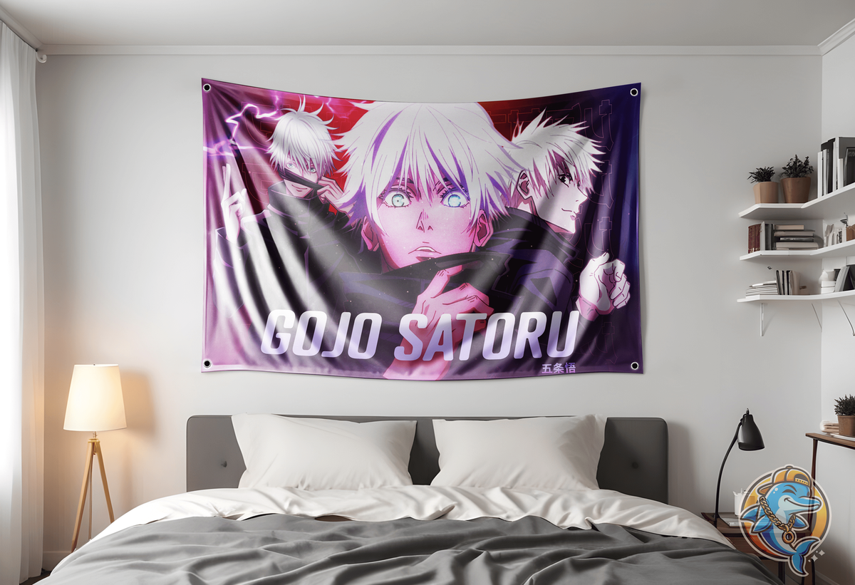 Satoru Gojo Jujutsu Kaisen Flag 3x5ft Anime Flag Tapestry