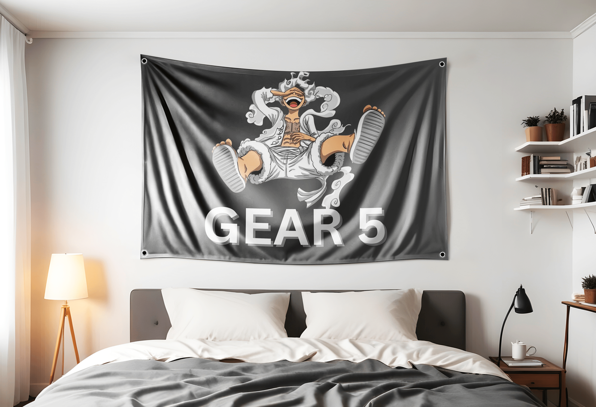Monkey D. Luffy Gear 5 One Piece Flag3x5ft Anime Flag Tapestry