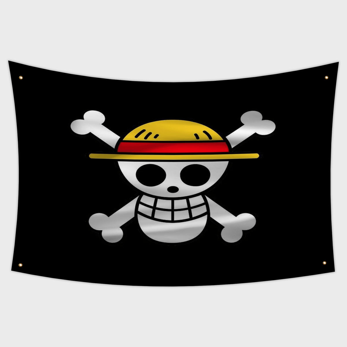 One Piece Luffy Jolly Roger Flag – 3x5 ft Durable Polyester 
