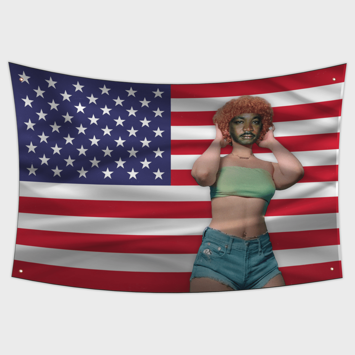 Ice Spice & Martin Luther King Funny Meme College Dorm Room Flag  Tapestry For 