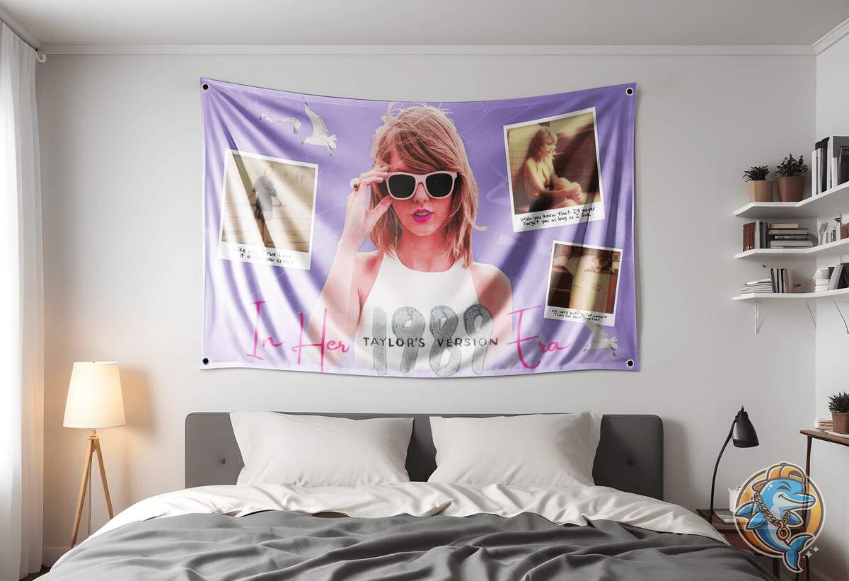 Taylor Swift 1989 Era Flag | Taylor Swift College Dorm Room Decor 3x5ft Tapestry