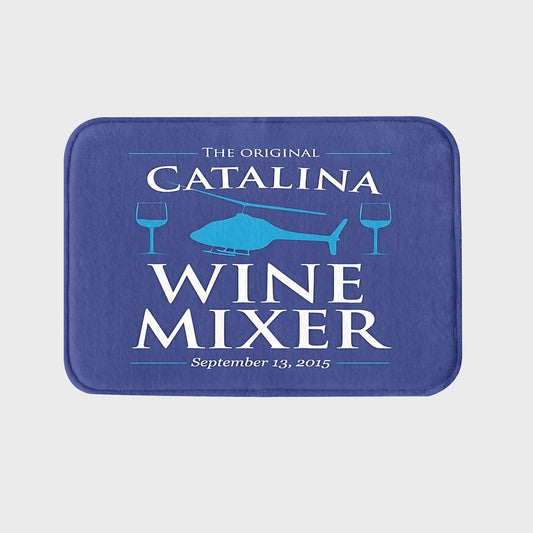 Catalina Wine Mixer Rug | Party Bathroom Mat | Floor Mat