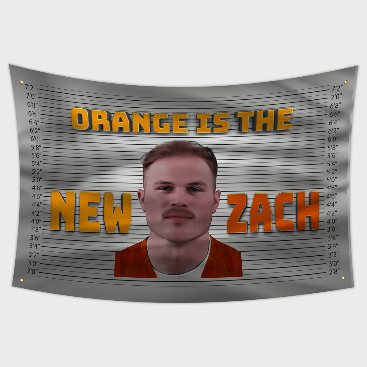 Zach Bryan Flag Mugshot
