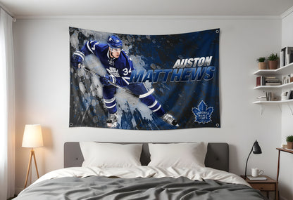 Toronto Maple Leafs Auston Matthews Flag #34