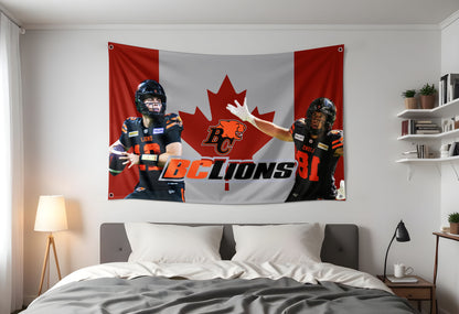 BC Lions Canada Flag