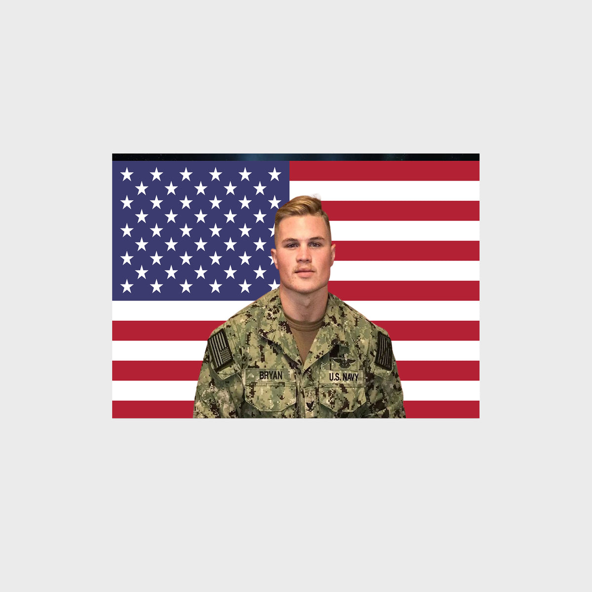 Zach Bryan American Flag Poster