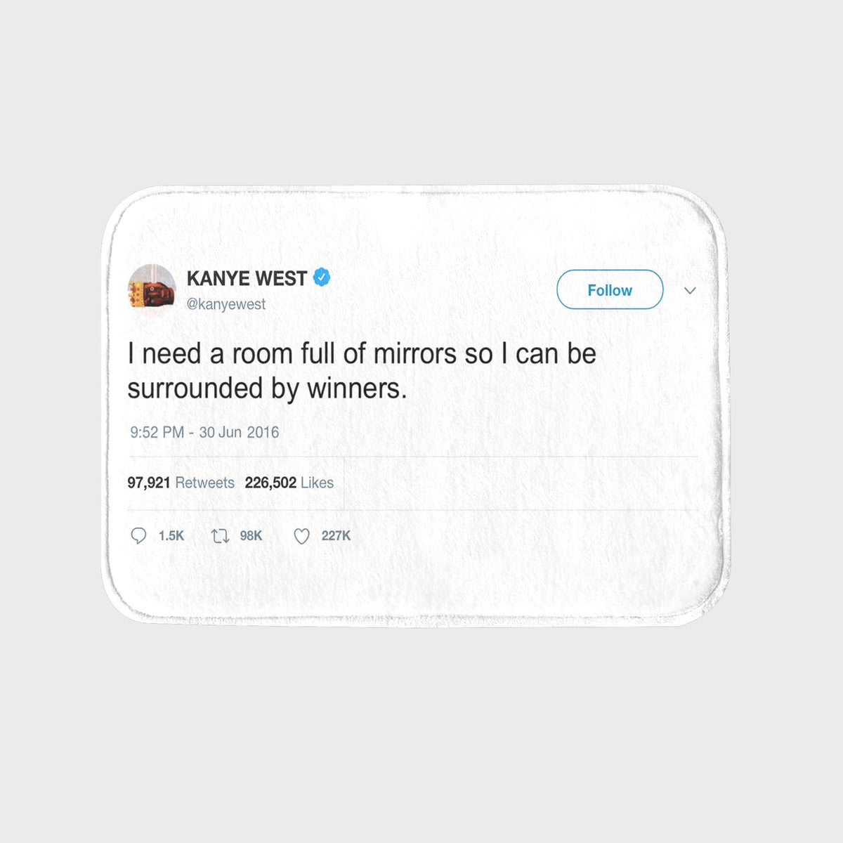 Kanye West Tweet Rug