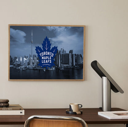 Toronto Maple Leafs Poster on Desk Wall