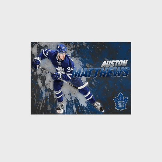 Toronto Maple Leafs Auston Matthews Poster | Hockey Fan Art