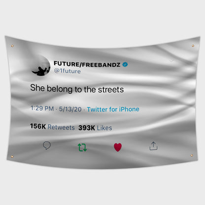 Future She Belong To The Streets Flag