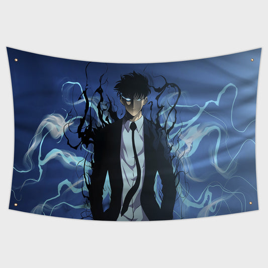 Sung Jin-Woo Solo Leveling Flag