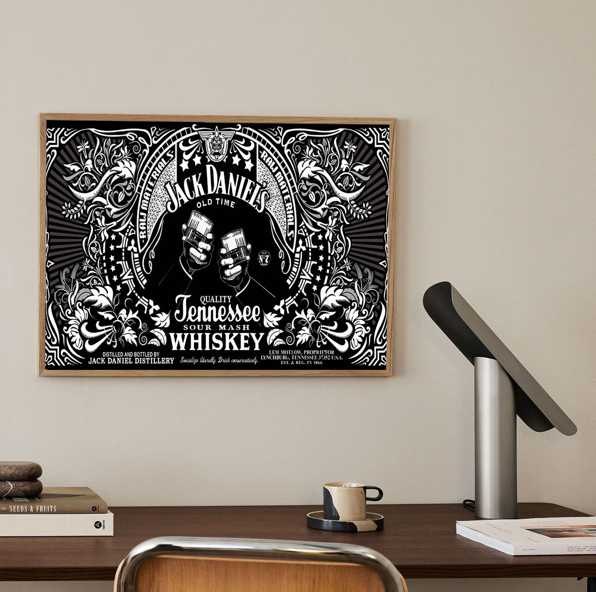 Whiskey Drinking Poster